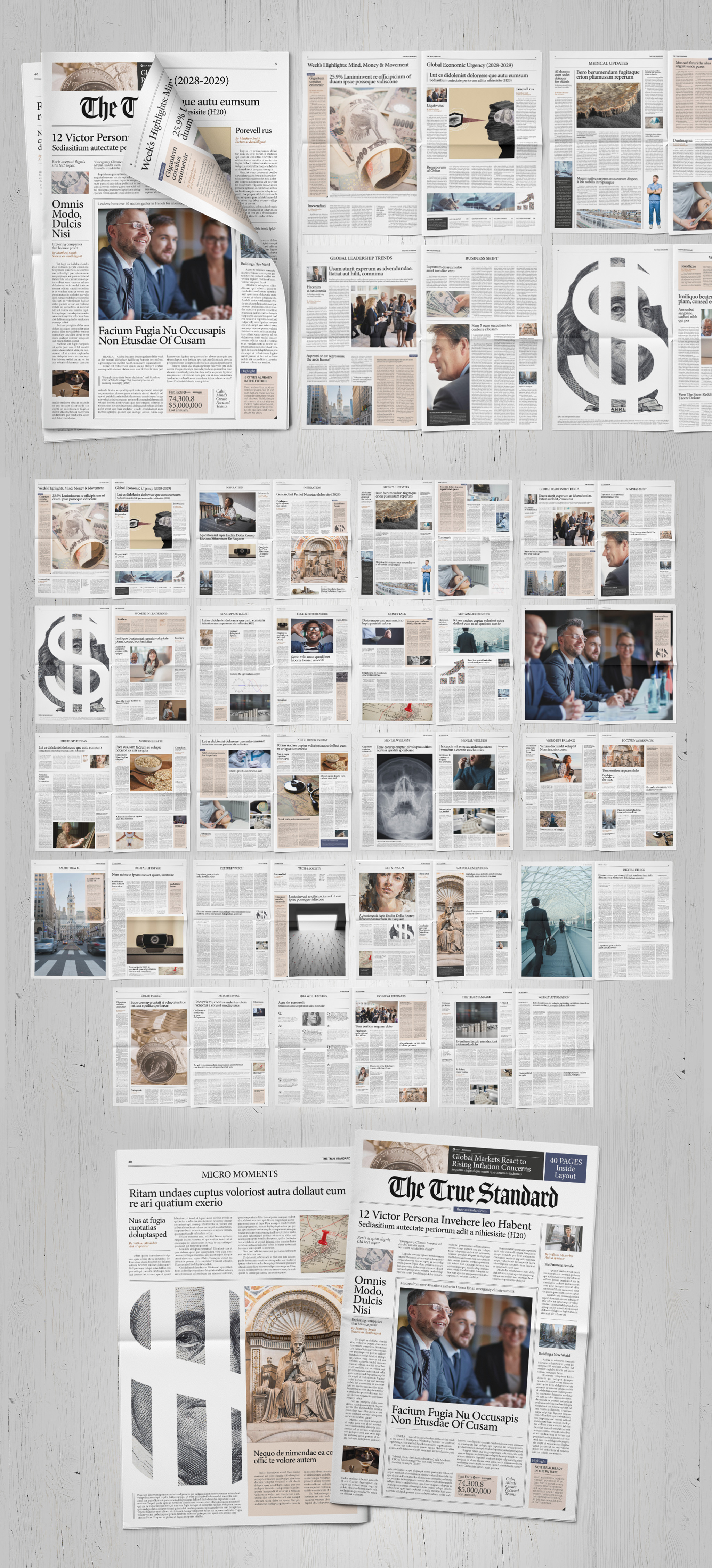 Newspaper Template - Full Preview