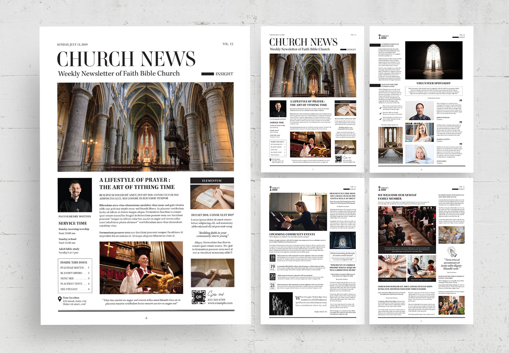 Church Newsletter Template