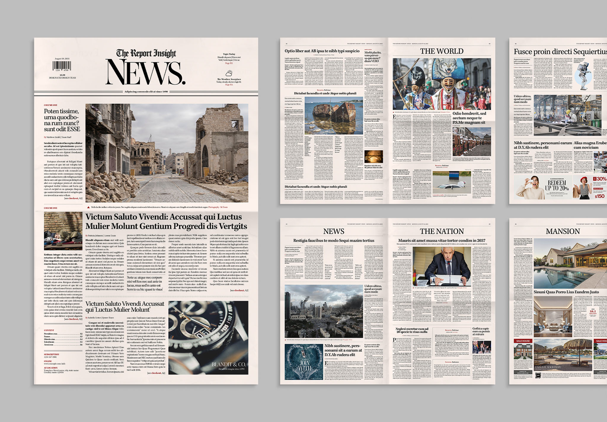 Classic Newspaper Template