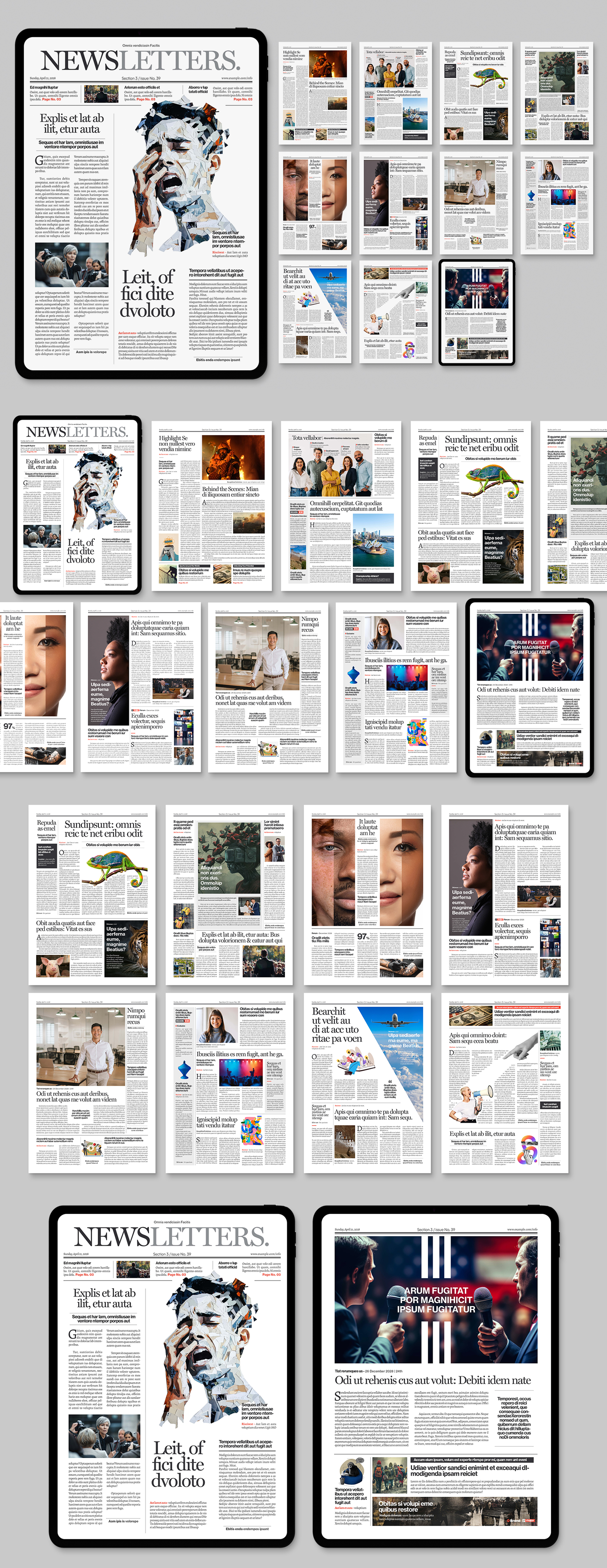 Digital Newspaper Template - Full Preview