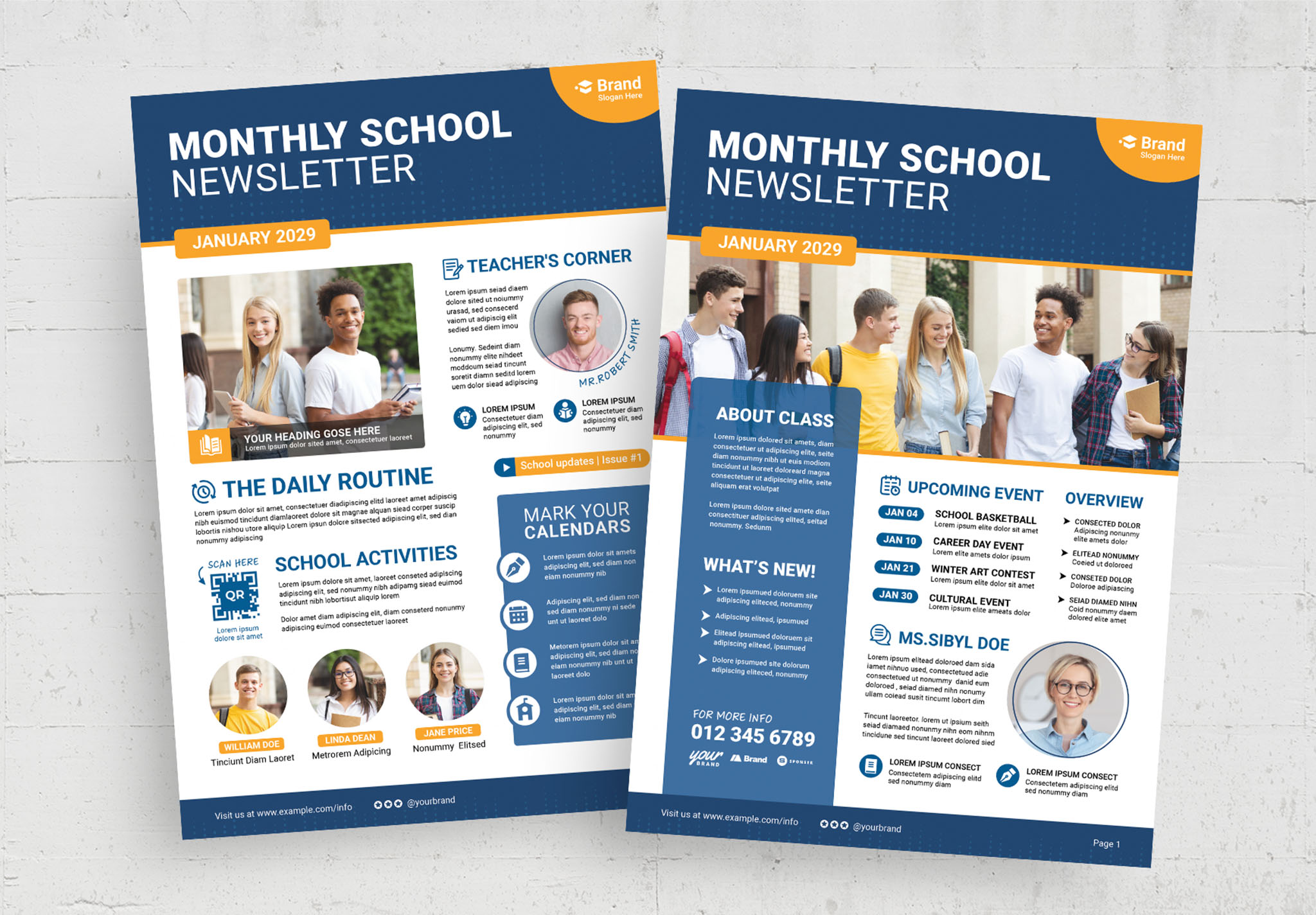 High School Newsletter Template