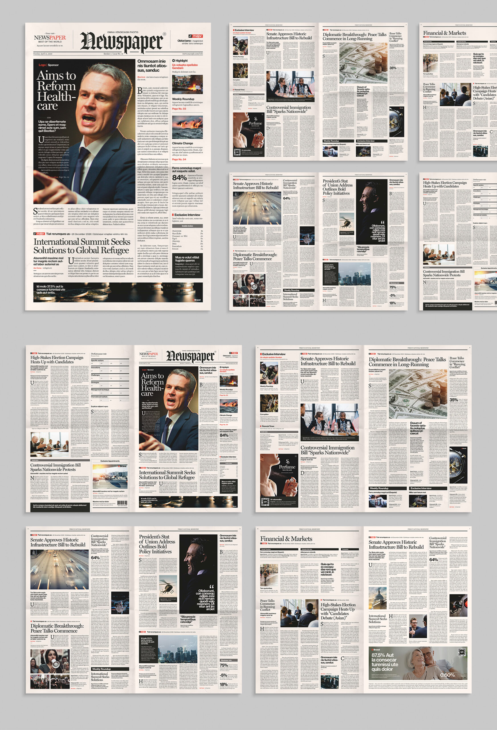 Newspaper Template - Full Preview