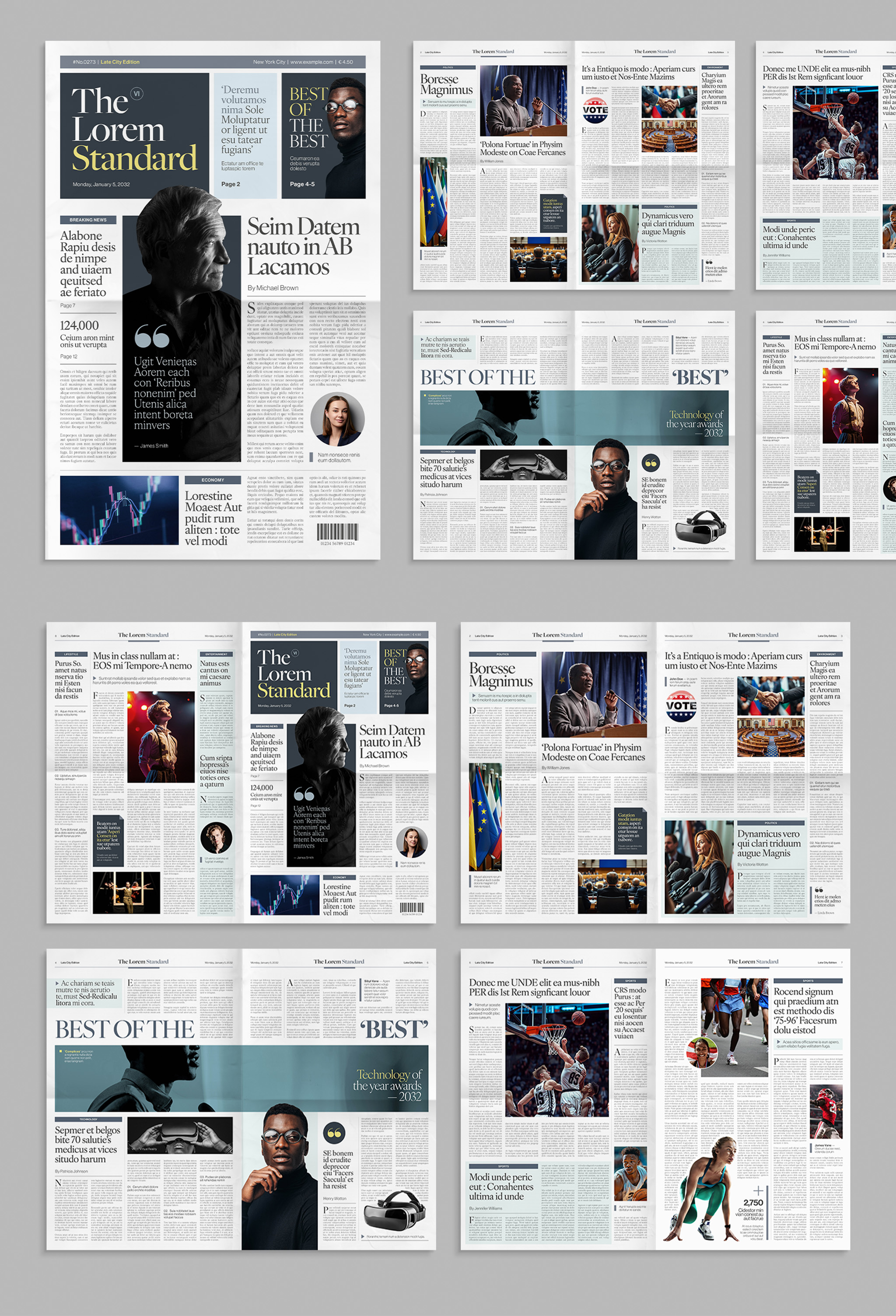 Newspaper Template - Full Preview