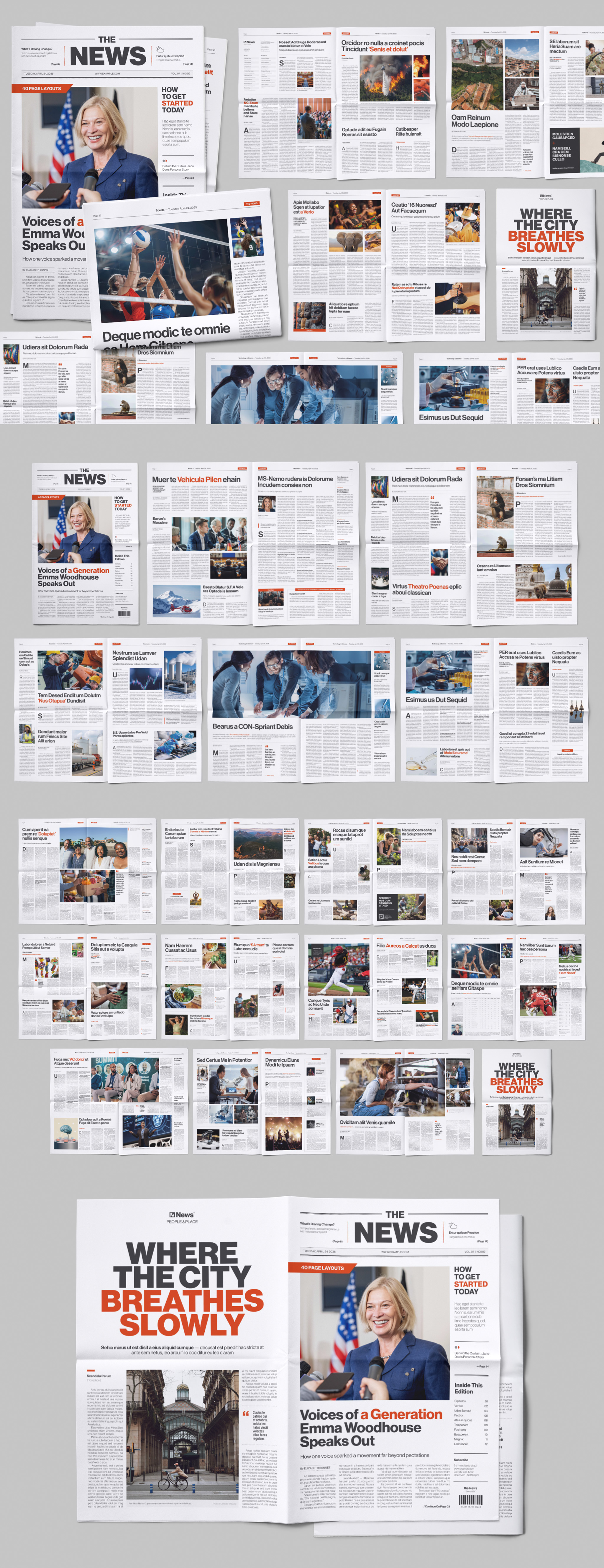 Newspaper Template - Full Preview