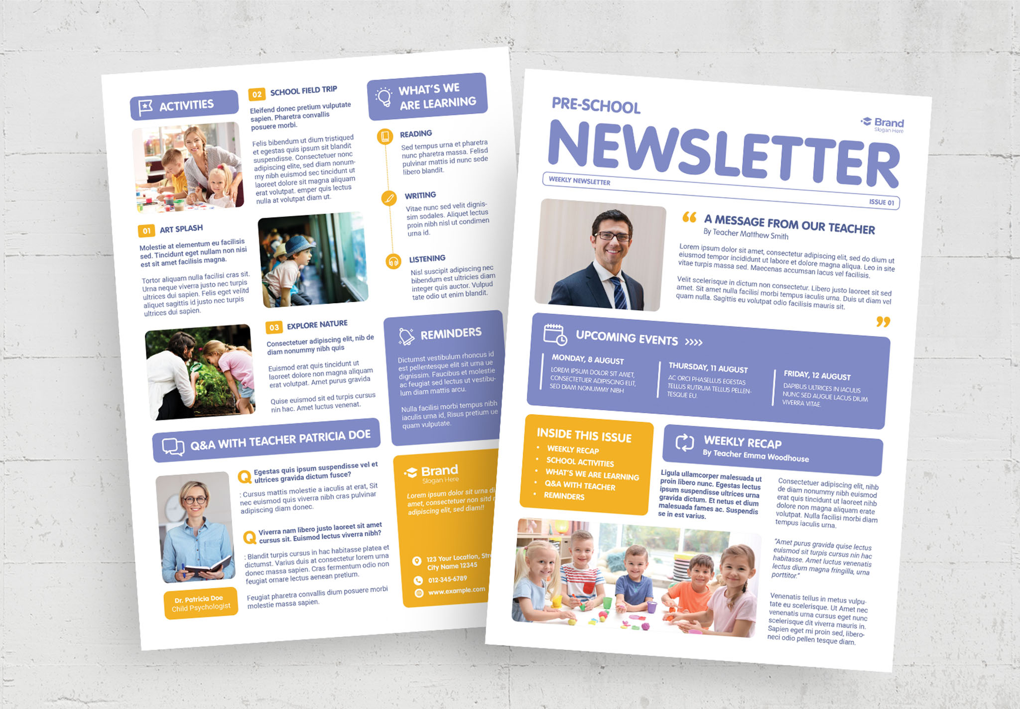 School Newsletter Template
