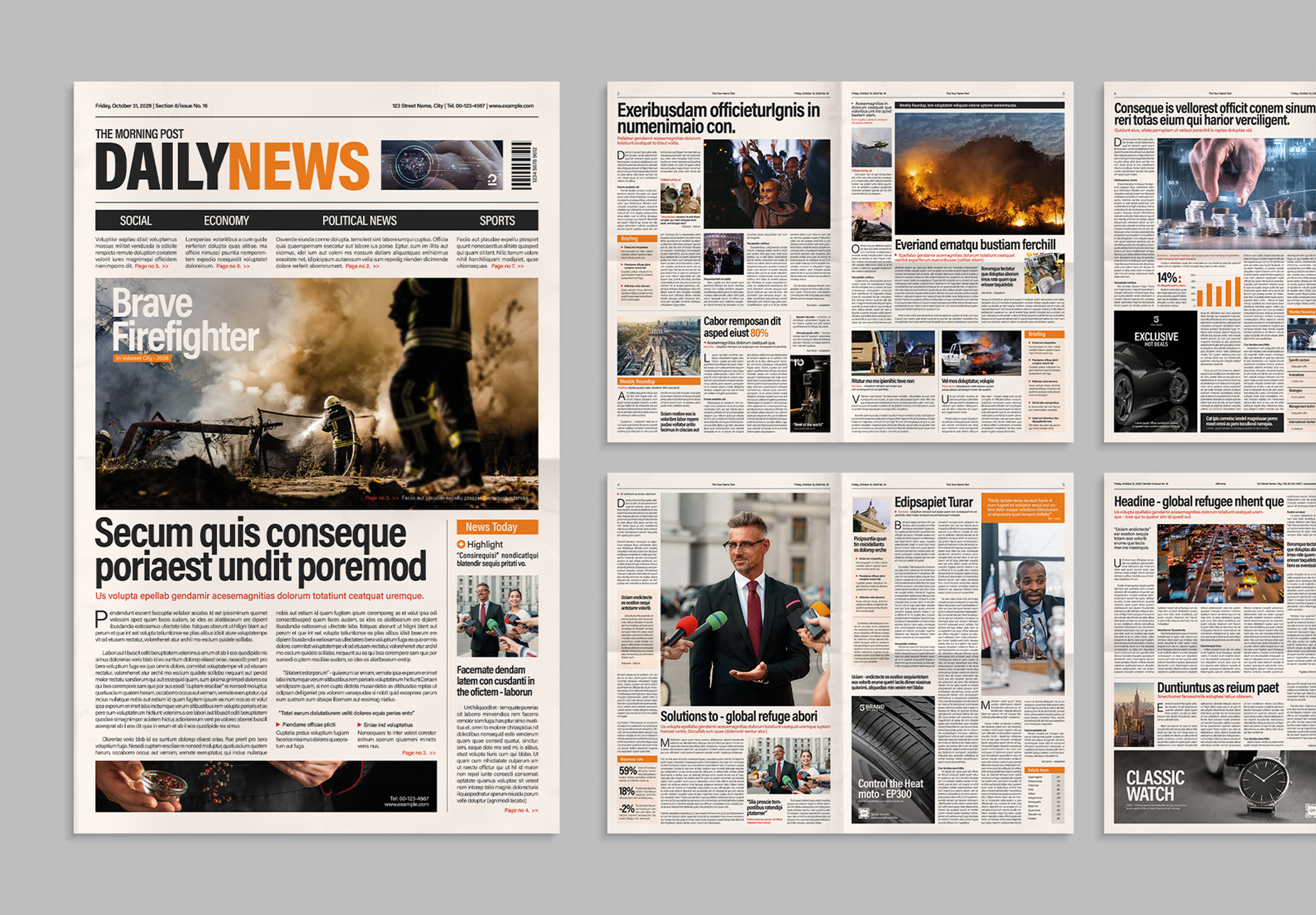 Tabloid Newspaper Template