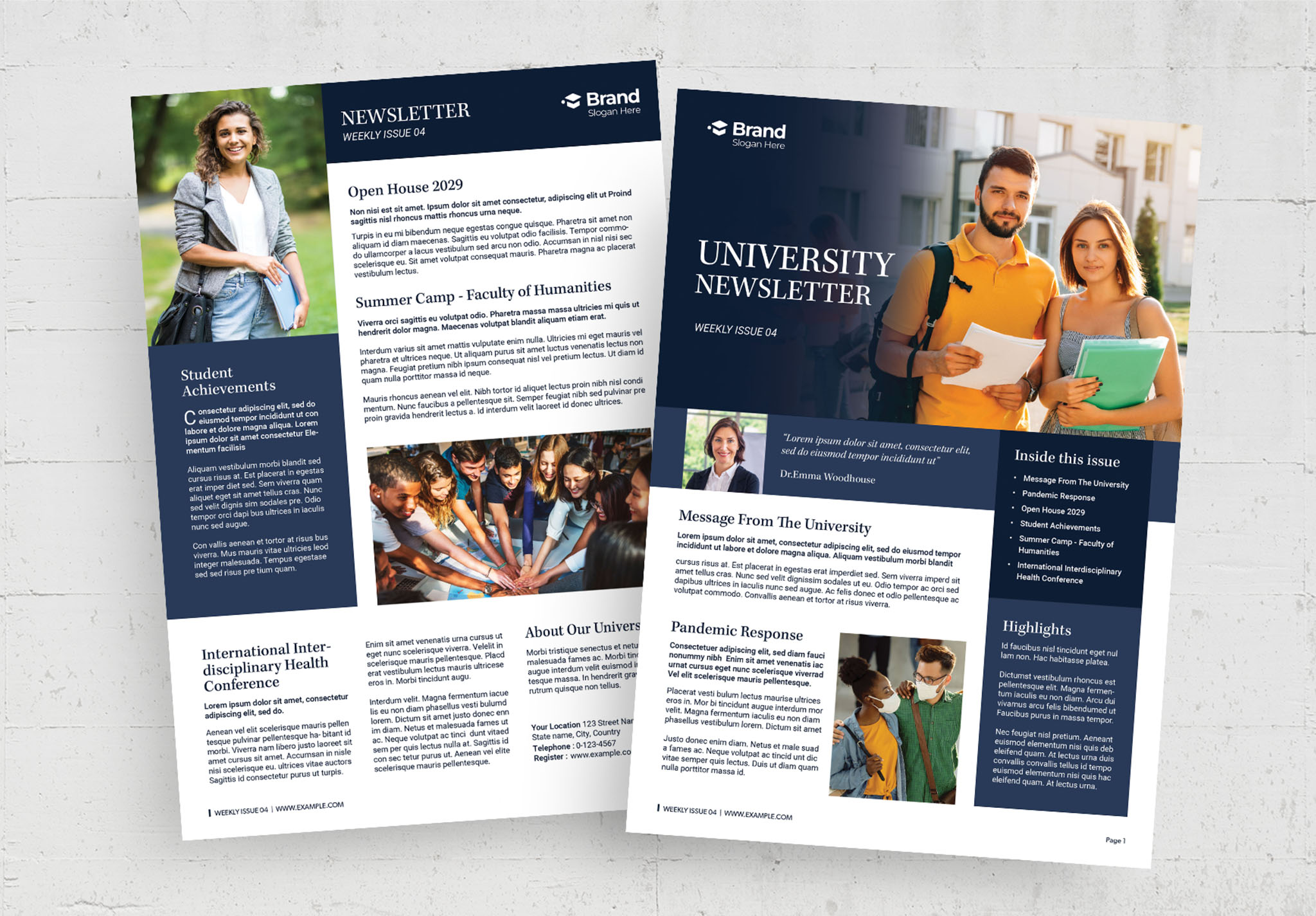 University Newsletter Template