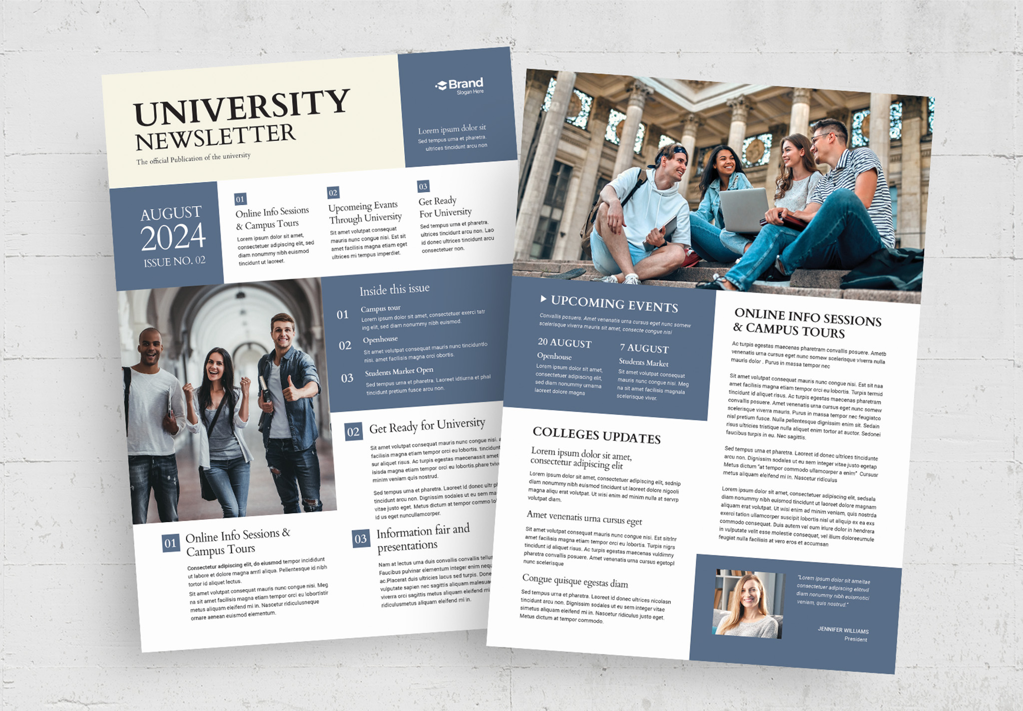 University Newsletter Template