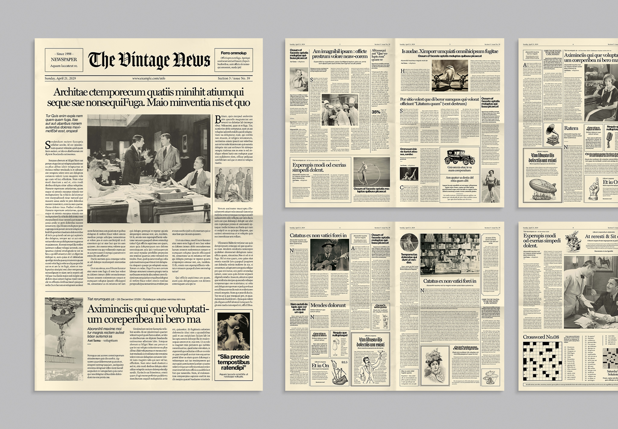 Vintage Newspaper Template