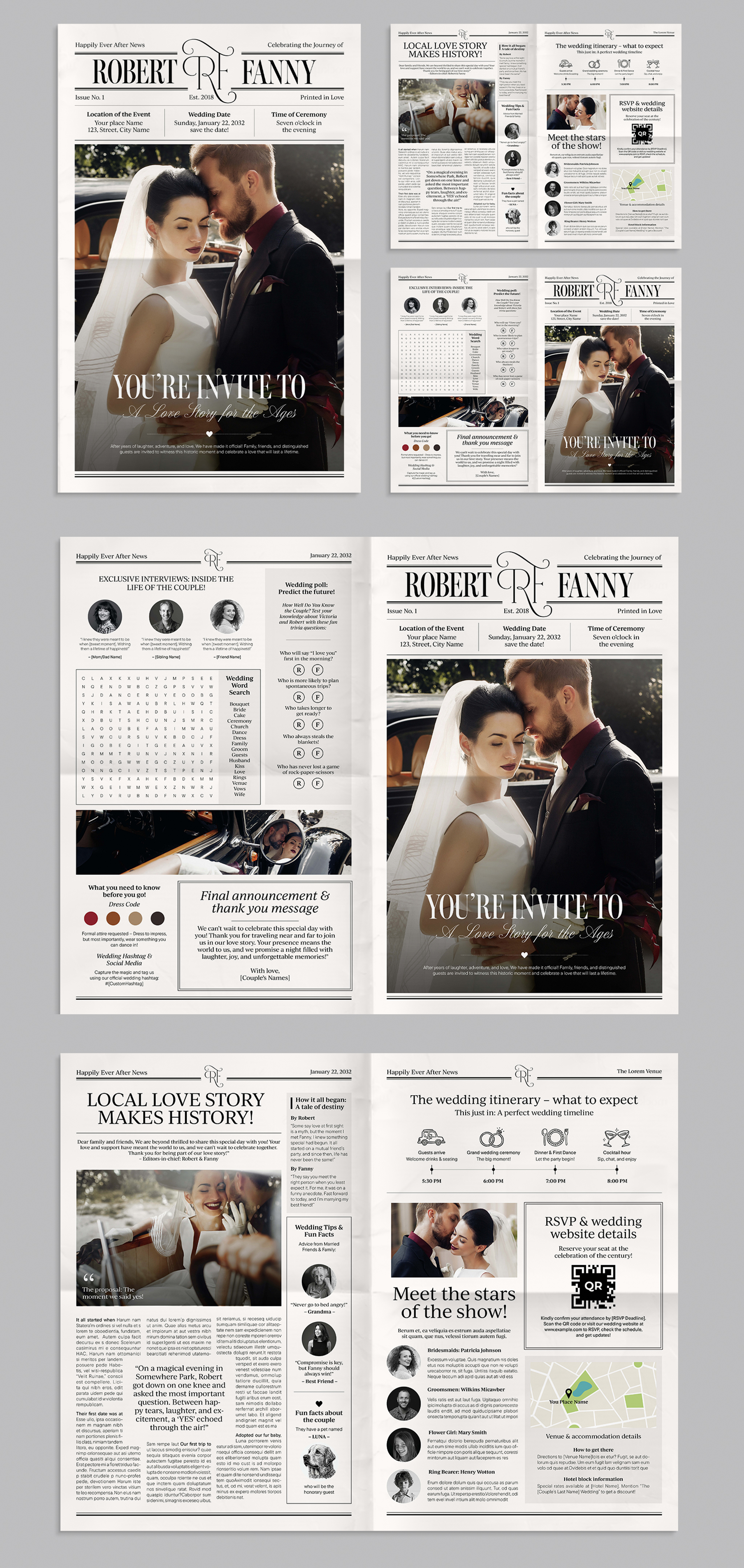 Wedding Newspaper - Full Preview